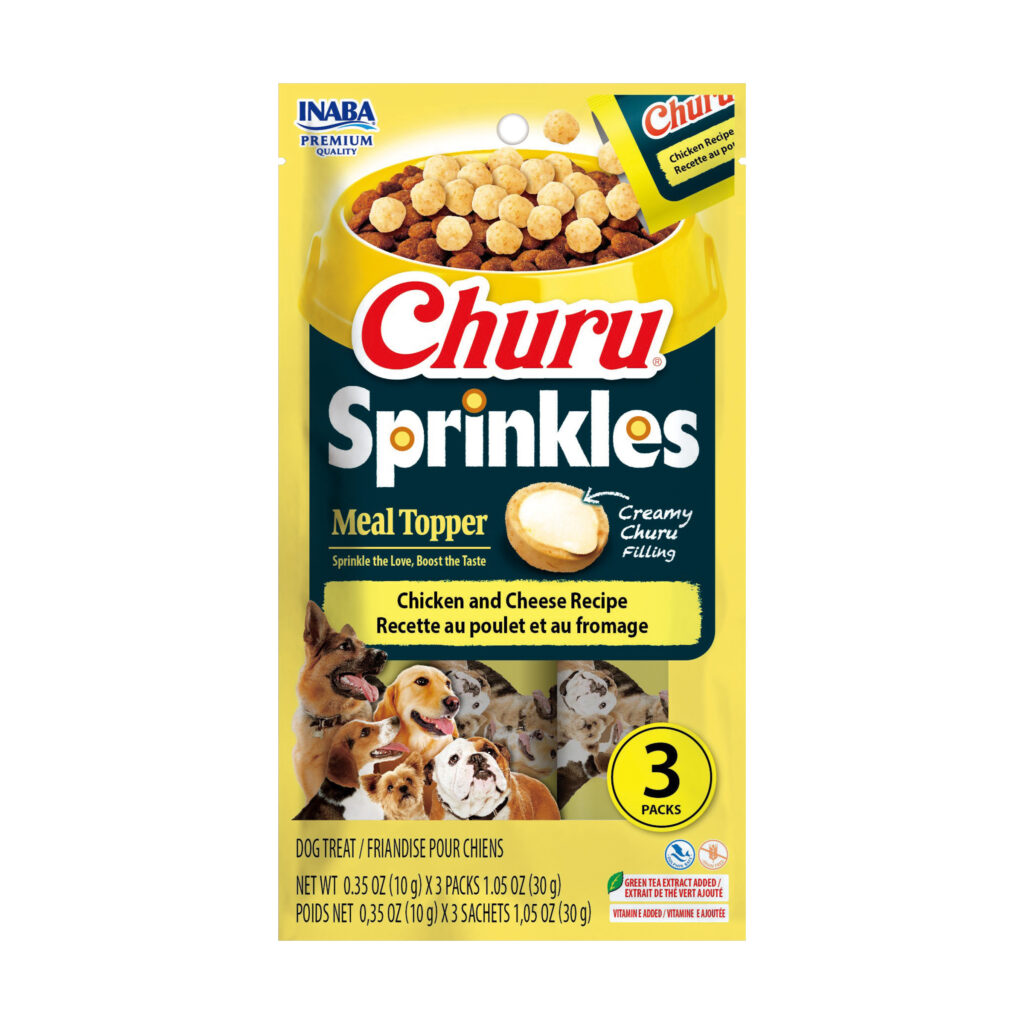 Inaba Churu Sprinkles Chicken and Cheese Recipe Dog Food Topper
