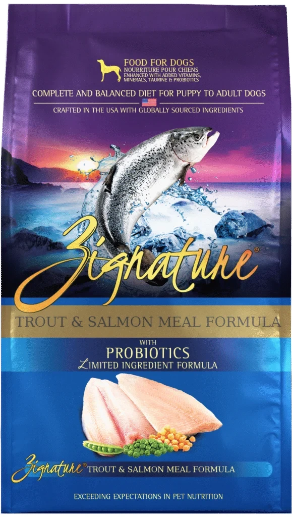 Zignature Original Trout & Salmon Formula with Probiotics Dry Dog Food