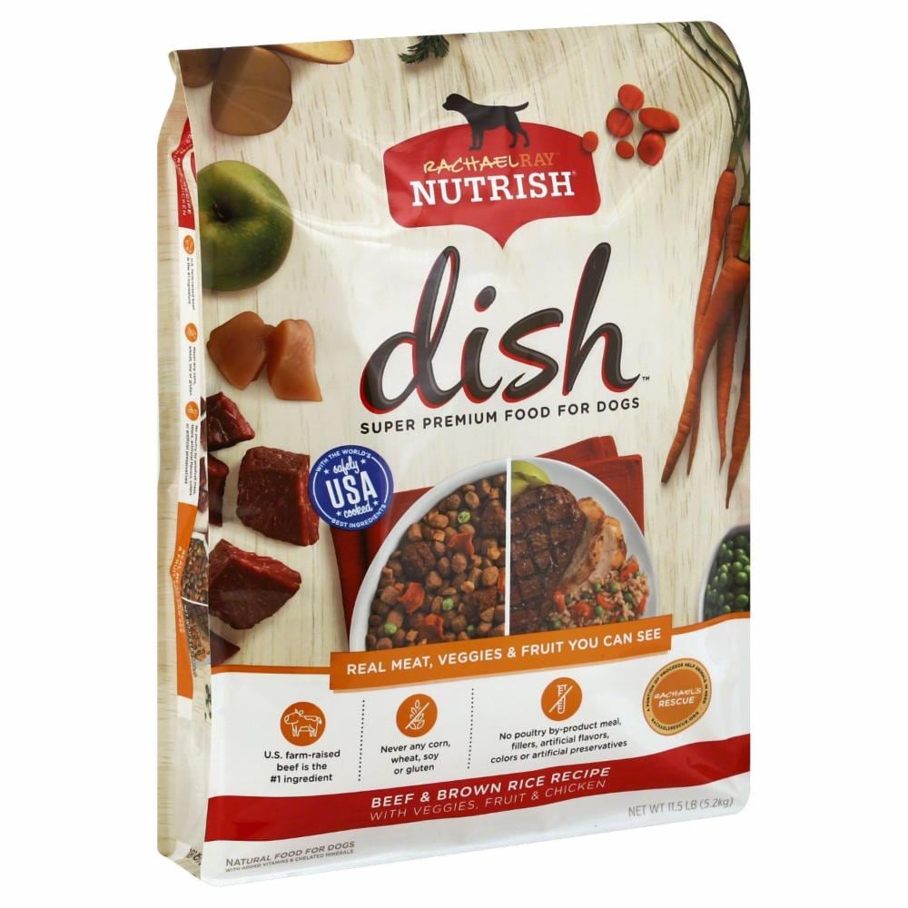 Rachael Ray Nutrish Dish Beef & Brown Rice with Veggie & Fruit Blend Dry Dog Food