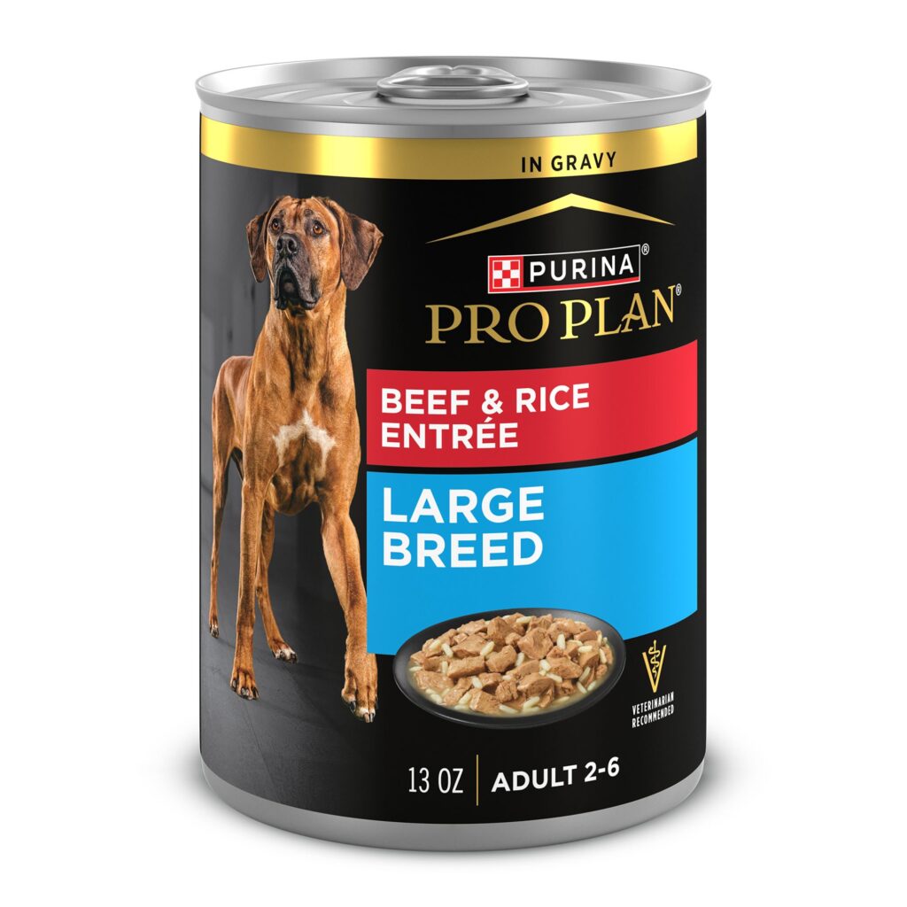 Purina Pro Plan Adult Large Breed Beef & Rice Entrée In Gravy Wet Dog Food