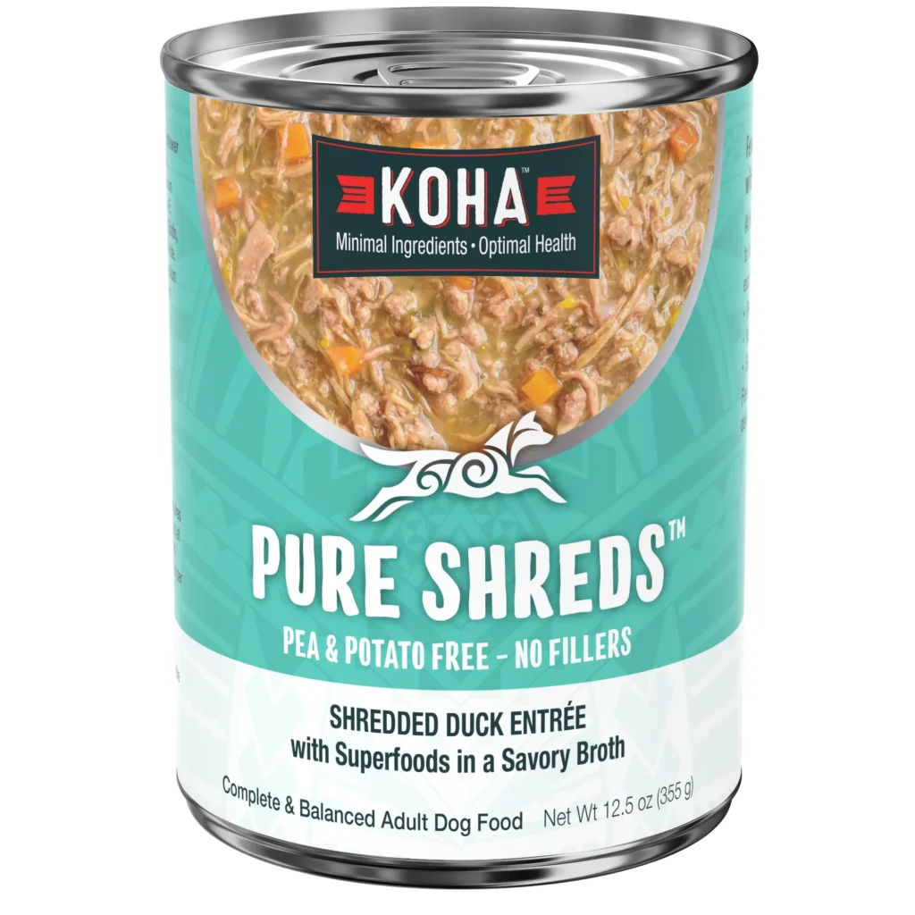 Koha Pure Shreds Shredded Duck Entrée Wet Dog Food