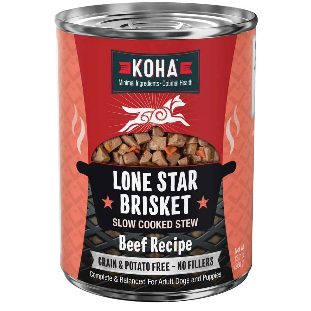Koha Lone Star Brisket Slow Cooked Stew Wet Dog Food