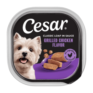 Cesar Classic Loaf in Sauce Grilled Chicken Wet Dog Food