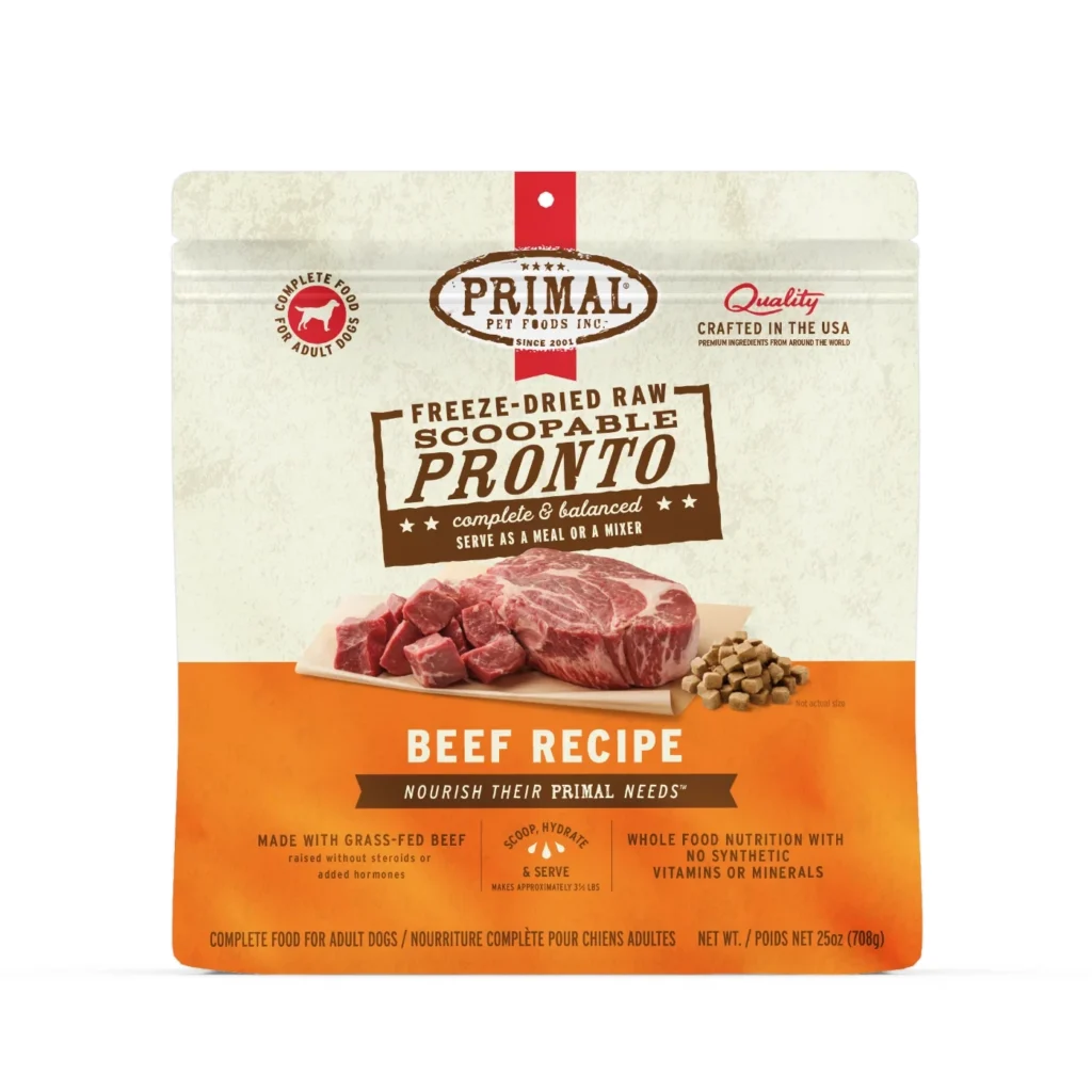 Primal Freeze-Dried Raw Scoopable Pronto Dog Food Topper
