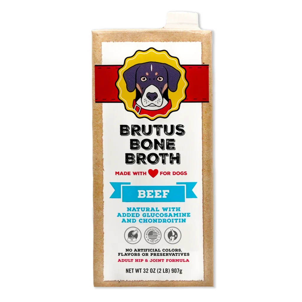 Brutus Broth Brutus Bone Broth for Dogs - Beef Dog Food Topper