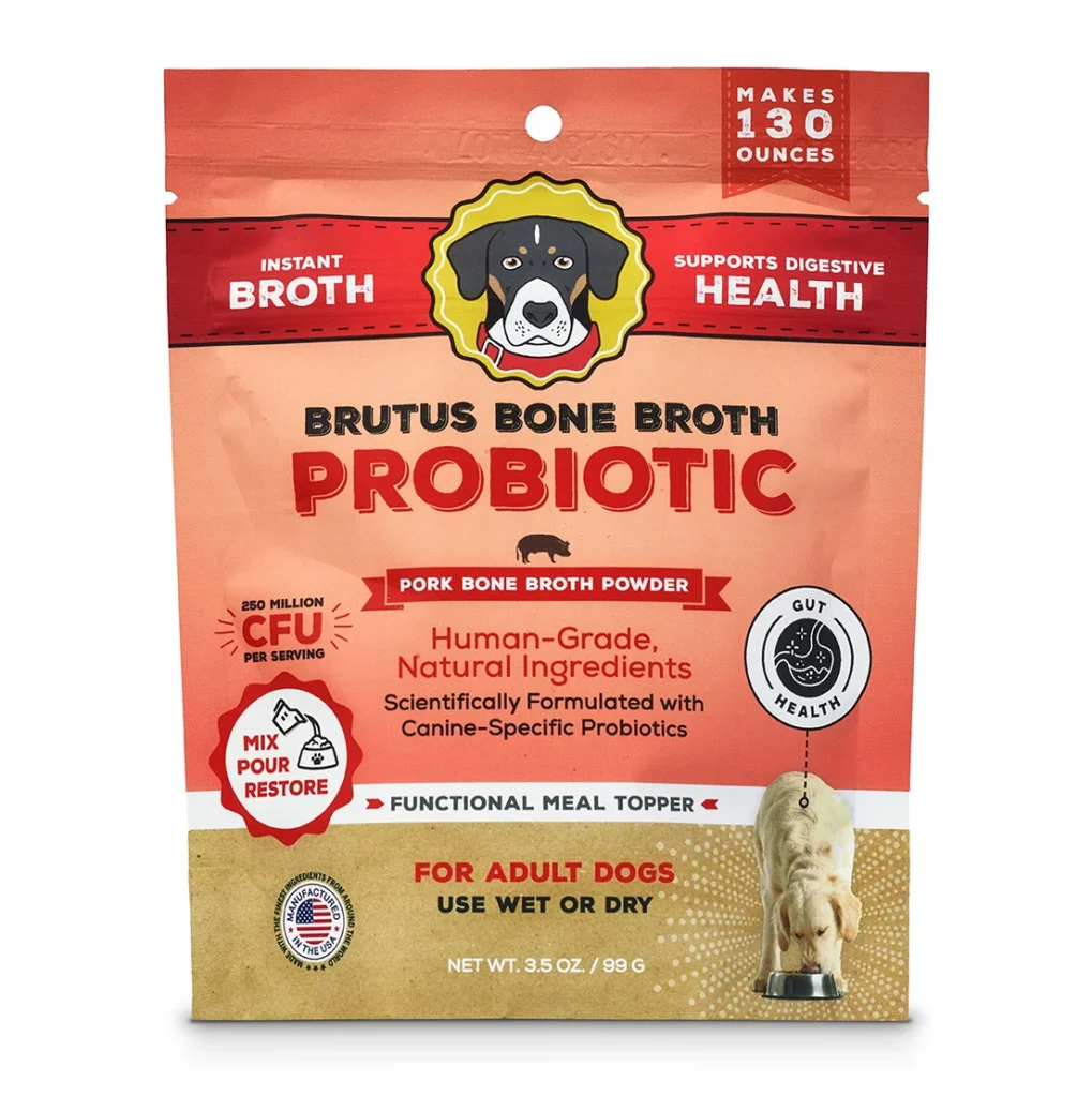 Brutus Broth Probiotic Meal Topper Probiotic Mega Pack Dog Food Topper