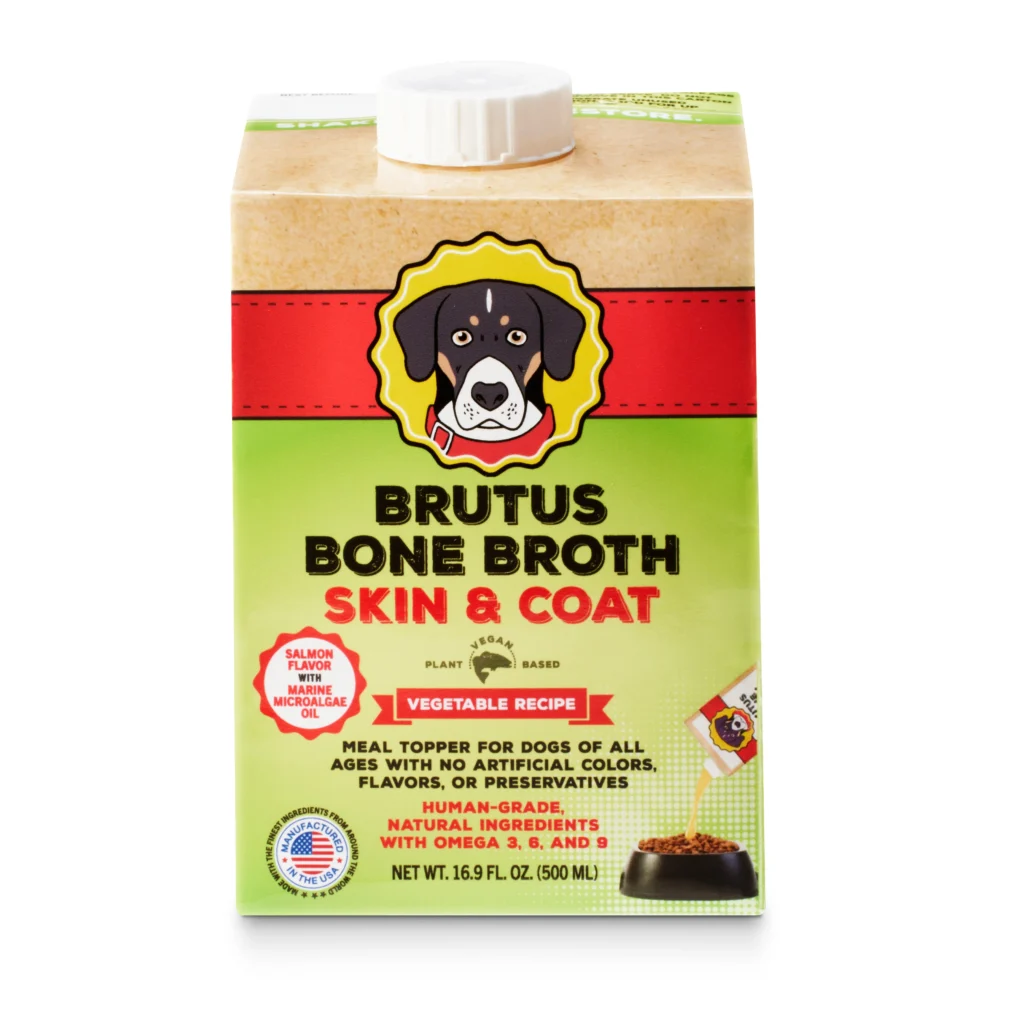 Brutus Broth Skin & Coat Vegetarian Bone Broth Dog Food Topper