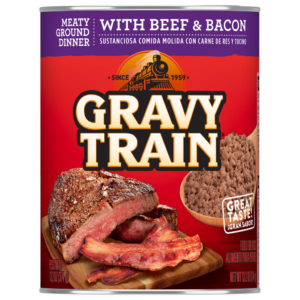 Gravy Train Meaty Ground Dinner With Beef & Bacon Wet Dog Food