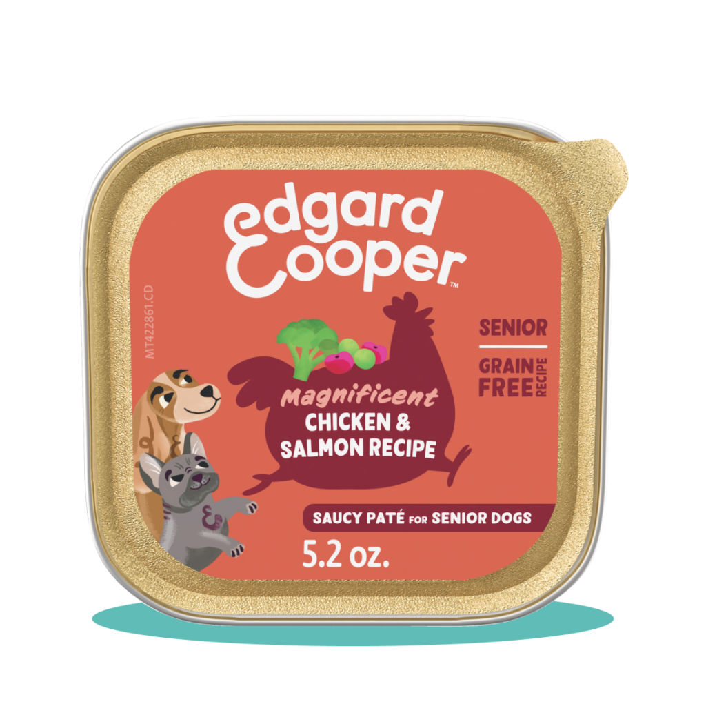 Edgard & Cooper Tins Chicken & Salmon Senior Dog Wet Dog Food