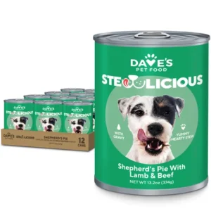 Dave’s Pet Food Dave’s Stewlicious Shepherd’s Pie with Lamb & Beef For Dogs / 13.2 oz Wet Dog Food