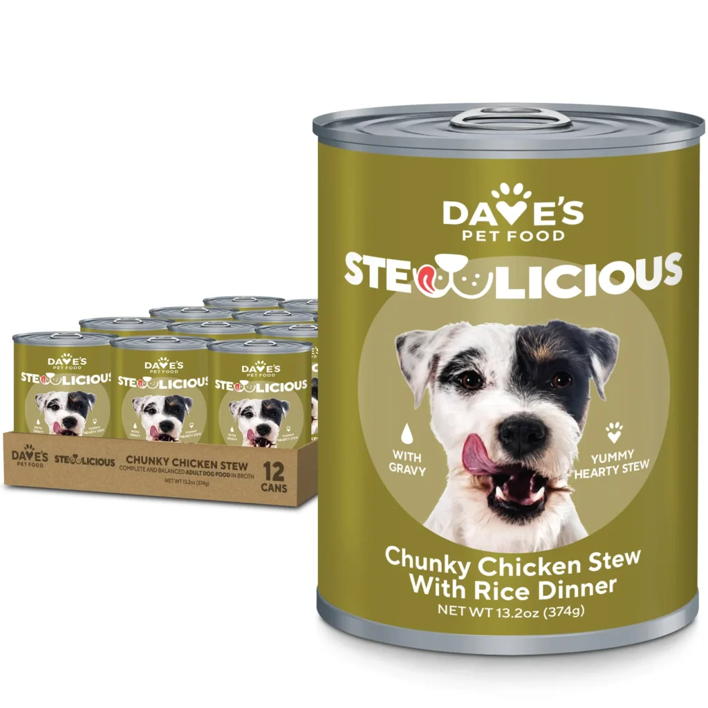 Dave’s Pet Food Dave’s Stewlicious Chunky Chicken and Rice Stew for Dogs / Wet Dog Food