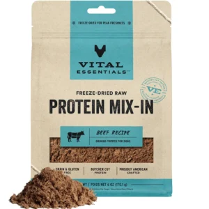Vital Essentials Freeze-Dried Beef Ground Topper/Mix-In Dog Food Topper