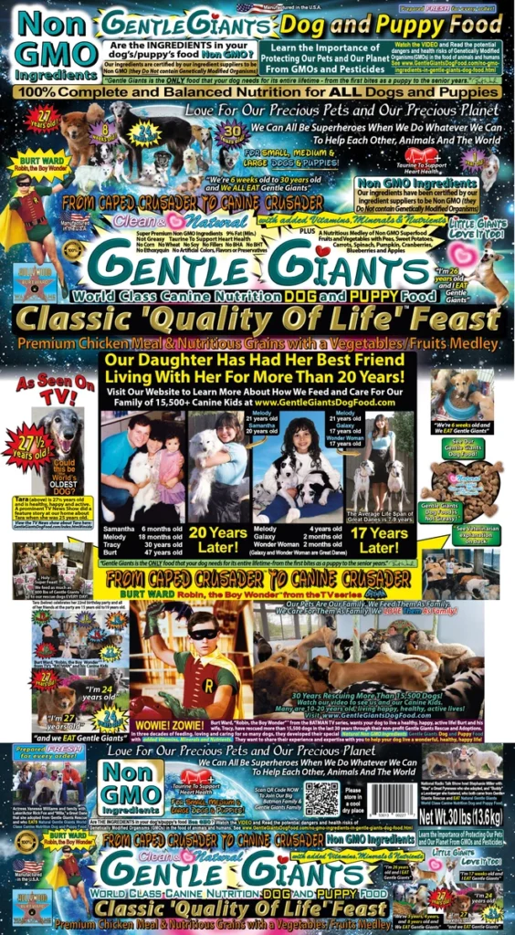 Gentle Giants Chicken - Gentle Giants Classic ‘Quality of Life’ Feast -Dog an Dry Dog Food
