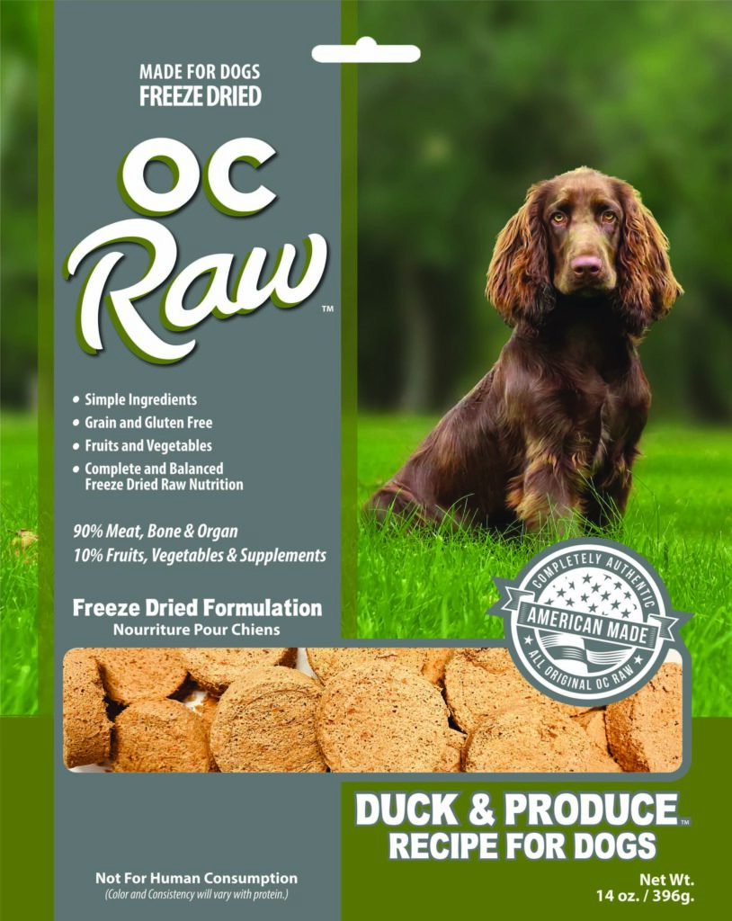 OC Raw Dog Duck & Produce Freeze-Dried Dog Food