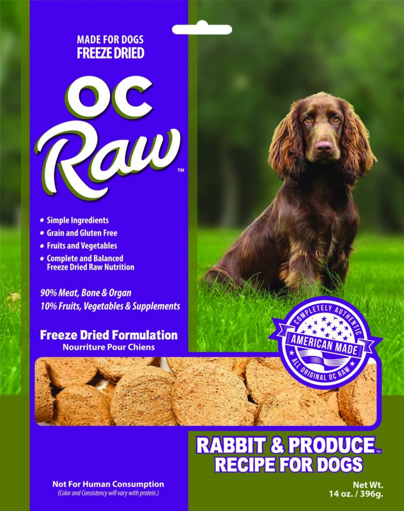 OC Raw Dog Rabbit & Produce Freeze-Dried Dog Food