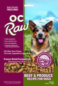 OC Raw Dog Beef & Produce Grain-Free Freeze-Dried Dog Food