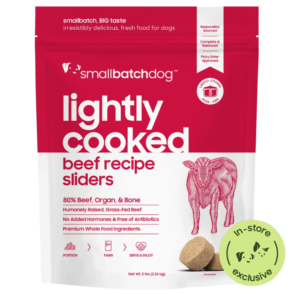Smallbatch Lightly Cooked Beef Frozen Dog Food