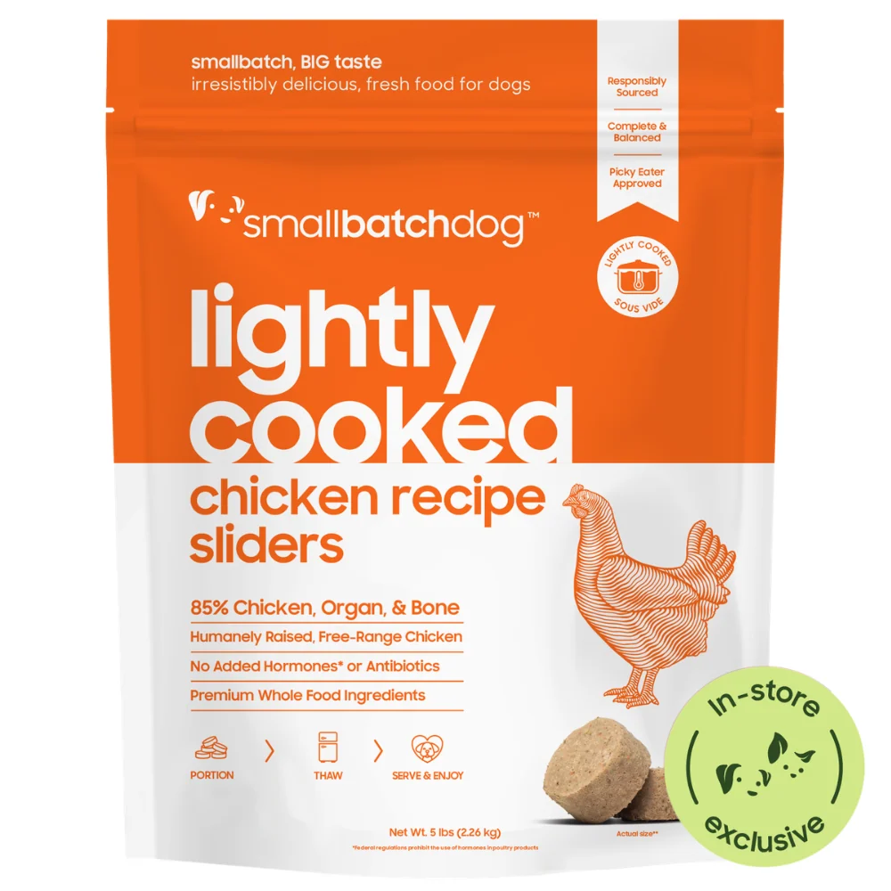 Smallbatch Lightly Cooked Chicken Frozen Dog Food