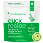 Smallbatch Raw Duck Sliders Frozen Dog Food