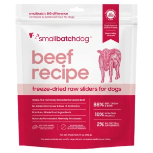 Smallbatch Beef Sliders Freeze-Dried Dog Food