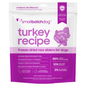 Smallbatch Turkey Sliders Freeze-Dried Dog Food