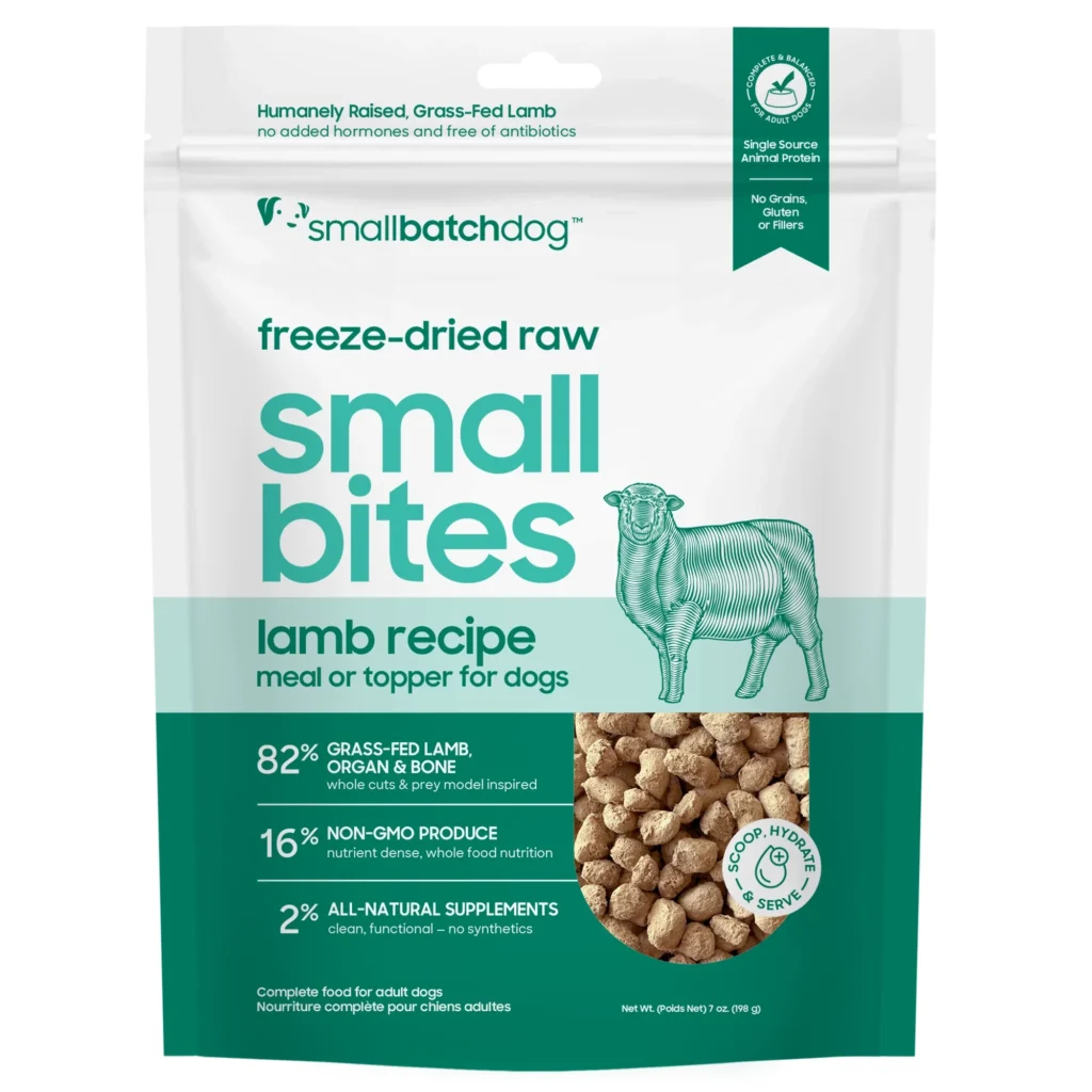 Smallbatch Lamb Small Bites Freeze-Dried Dog Food