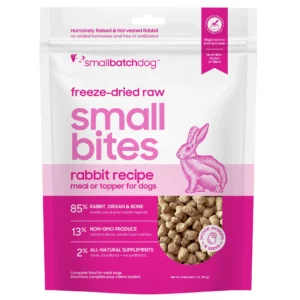 Smallbatch Rabbit Small Bites Freeze-Dried Dog Food