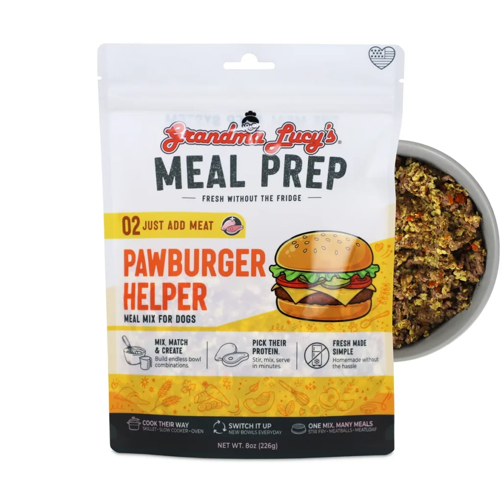 Grandma Lucy’s Meal Prep Pawburger Helper Dog Food Topper
