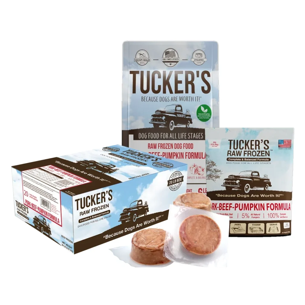 Tucker’s Patties Pork-Beef-Pumpkin Raw Diet Frozen Dog Food