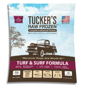 Tucker’s Patties Turf & Surf Raw Diet Frozen Dog Food