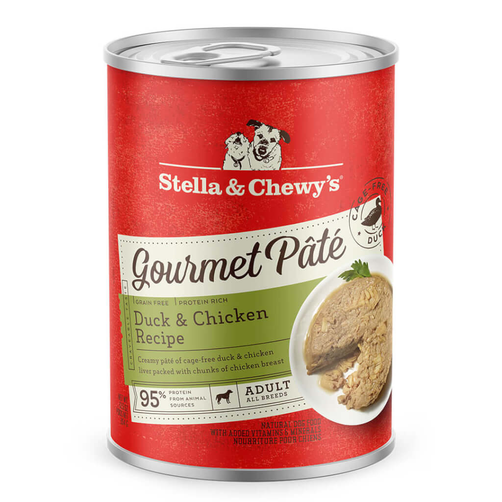 Stella & Chewy’s Gourmet Pate Gourmet Pâté for Dogs with Duck & Chicken - Grain Free Rich in Protein with Smooth Texture Wet Dog Food