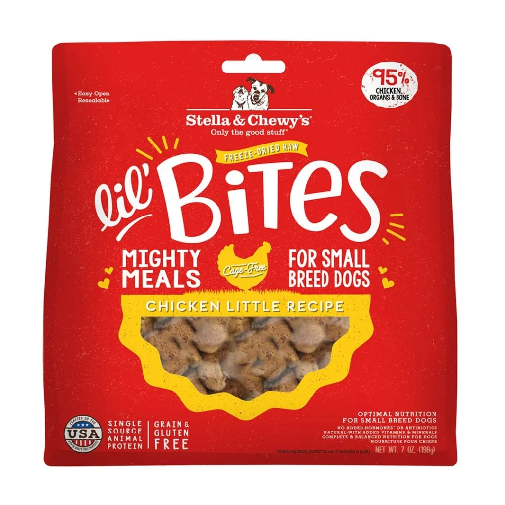 Stella & Chewy’s Chicken Little Lil’ Bites - Raw for Small Breeds Freeze-Dried Dog Food