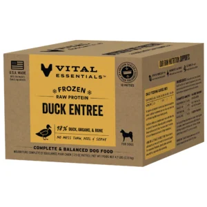 Vital Essentials Raw Entrées Duck Entree Patties Frozen Dog Food