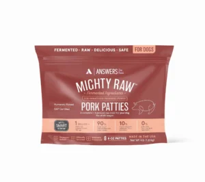 Answers Pet Food Detailed Mighty Raw Pork Frozen Dog Food