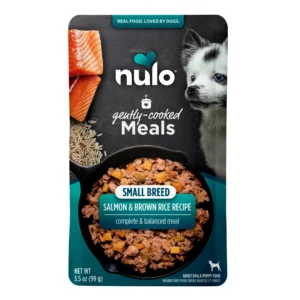 Nulo Gently-Cooked Meals Small Breed Salmon & Brown Rice Recipe Frozen Dog Food