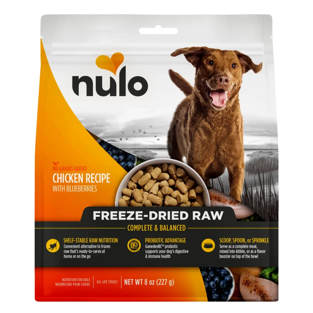 Nulo Raw Chicken Recipe with Blueberries Freeze-Dried Dog Food