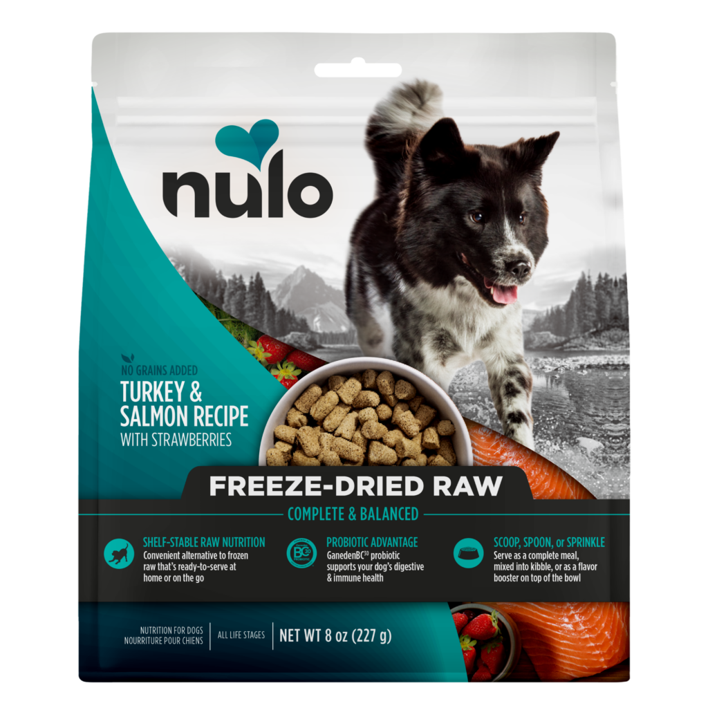 Nulo Raw Turkey & Salmon Recipe with Strawberries Freeze-Dried Dog Food