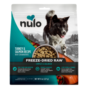 Nulo Raw Turkey & Salmon Recipe with Strawberries Freeze-Dried Dog Food