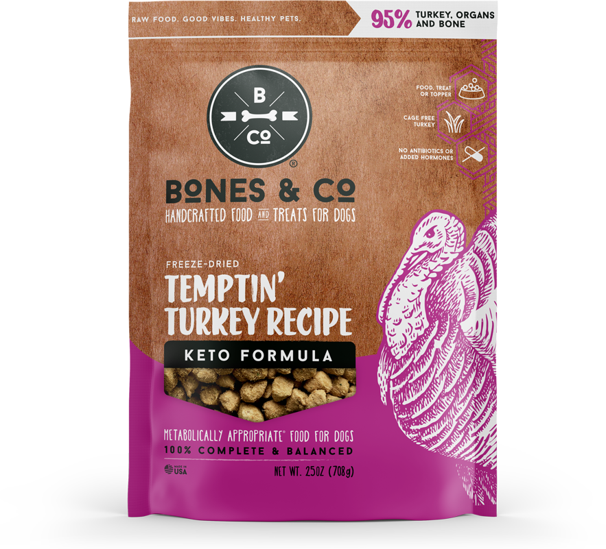 Bones & Co Cage-Free Turkey Raw - The Bones & Co. Freeze-Dried Dog Food