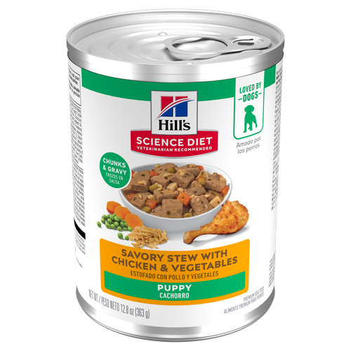 Hill’s Science Diet Puppy Savory Stew with Chicken & Vegetables Wet Dog Food