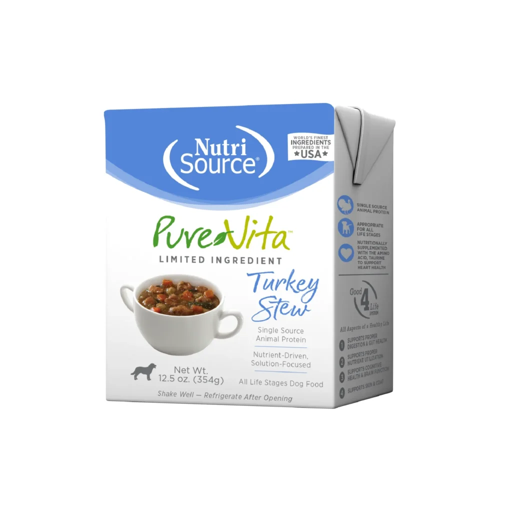 NutriSource Turkey Dog Stew Tetrapaks Wet Dog Food
