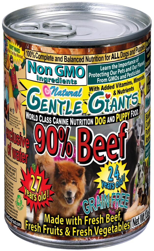 Gentle Giants already_have Natural Non GMO Ingredients Dog and Puppy Food - Fresh Beef Grain-Free Wet Dog Food