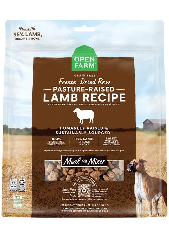 Open Farm Pasture-raised Lamb Raw Freeze-Dried Dog Food