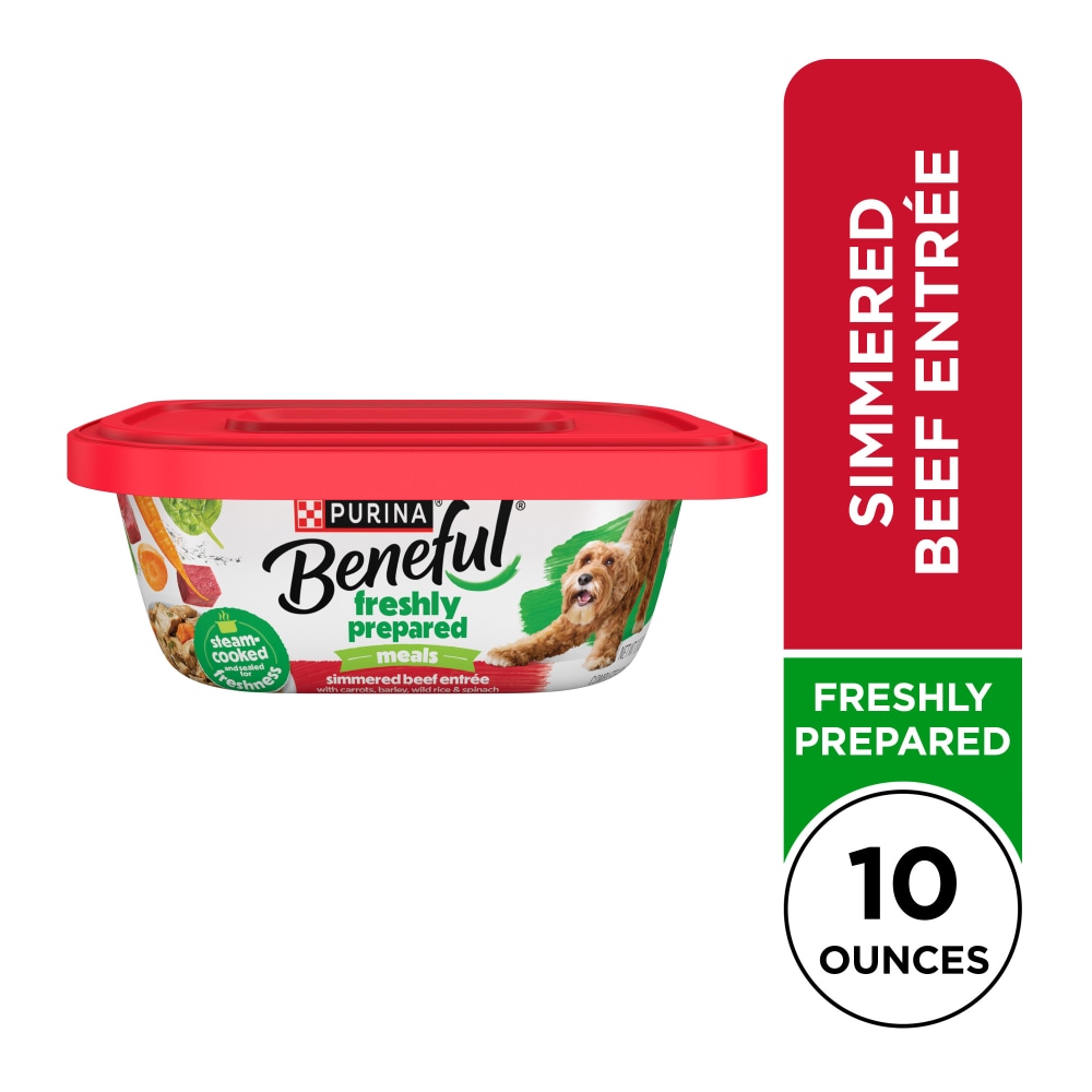 Purina Beneful Prepared Meals Simmered Beef Wet Dog Food