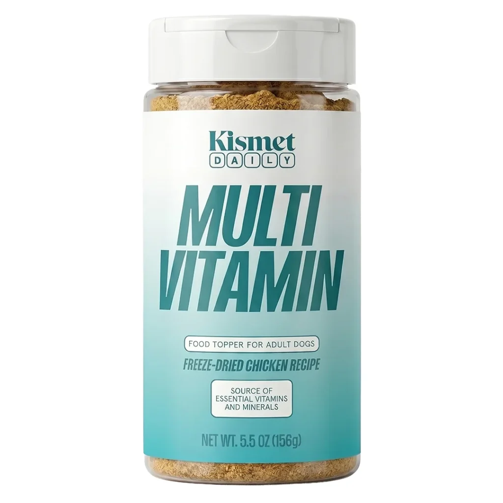 Kismet Shakers Daily Multivitamin Formula Freeze-Dried Chicken Recipe Dog Food Topper
