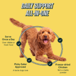 Kismet Shakers Daily Multivitamin Formula Freeze-Dried Chicken Recipe Dog Food Topper, photo 3