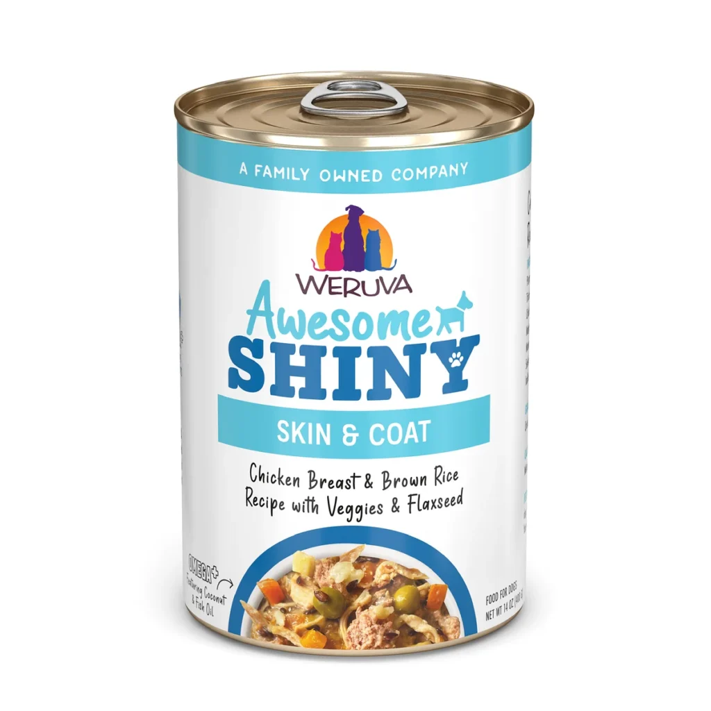 Weruva Awesome Functions Awesome Shiny Chicken Breast & Brown Rice Recipe with Veggies & Flaxseed Wet Dog Food
