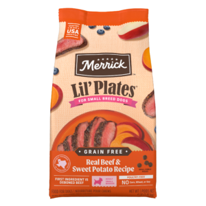 Merrick Lil’ Plates Grain-Free Real Texas Beef + Sweet Potato Recipe Dry Dog Food