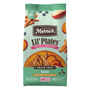 Merrick Lil’ Plates Grain-Free Senior Real Chicken + Sweet Potato Recipe Dry Dog Food