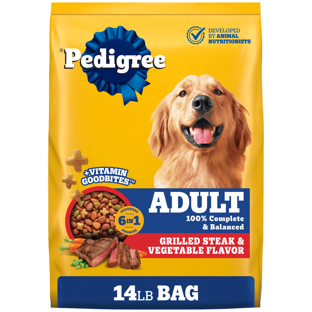 Pedigree Adult Grilled Steak & Vegetable Flavor Dry Dog Food